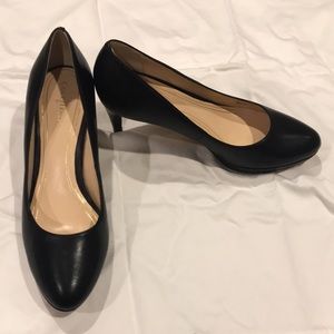 COLE HAAN - NIKE AIR Black Midi Heel Pumps Sz 8.5